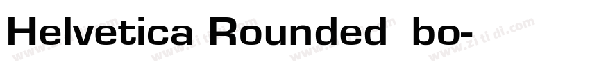 Helvetica Rounded bo字体转换